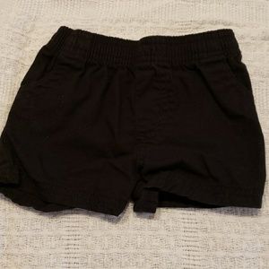 All black baby shorts